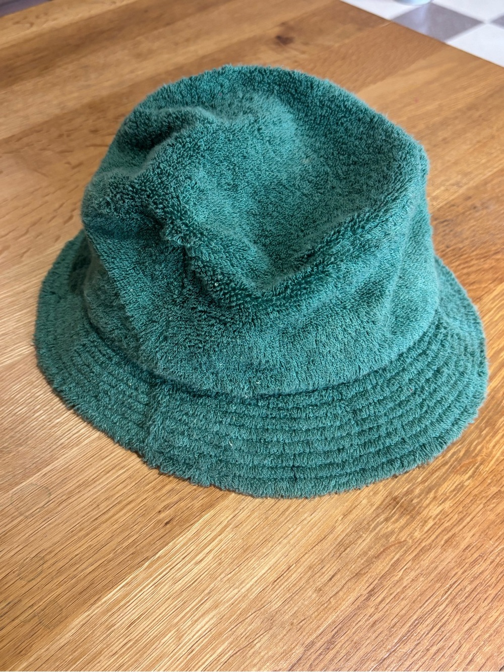 Lite Year Green towel Plush Terry Cloth Bucket Hat L/XL